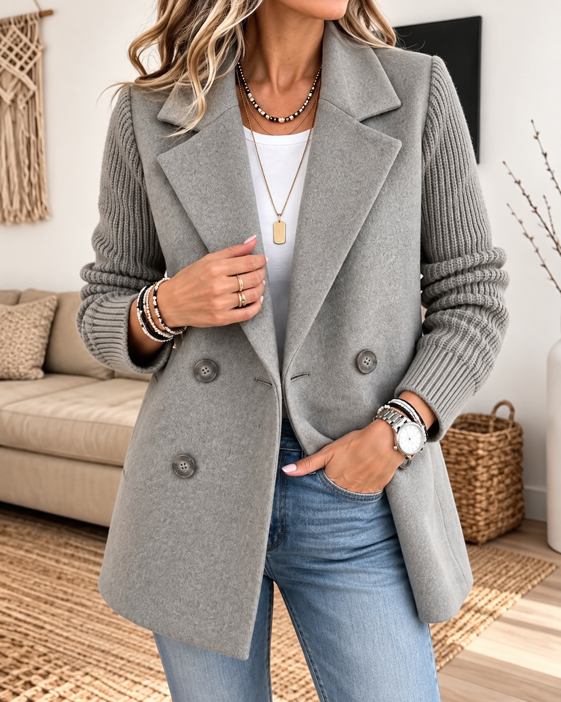 Valentina blazer gris
