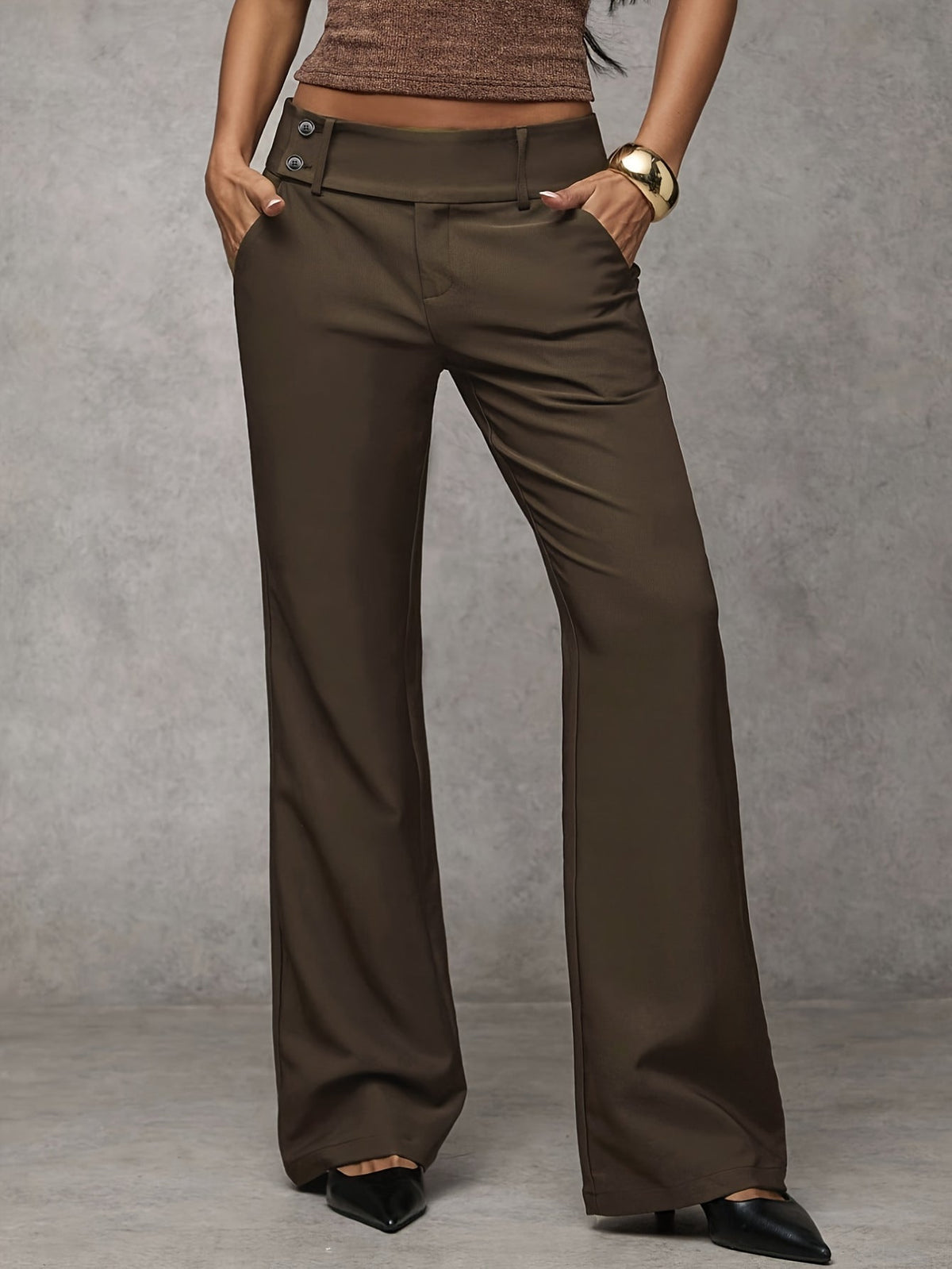 Duna | Pantalón Ancho de Tiro Alto