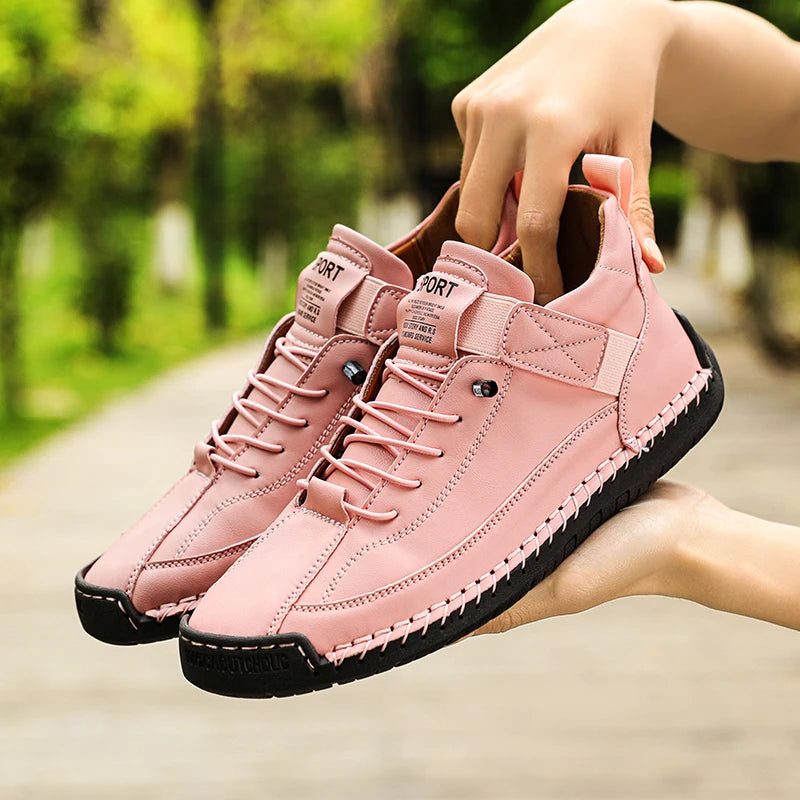 Irene zapatillas cómodas rosa