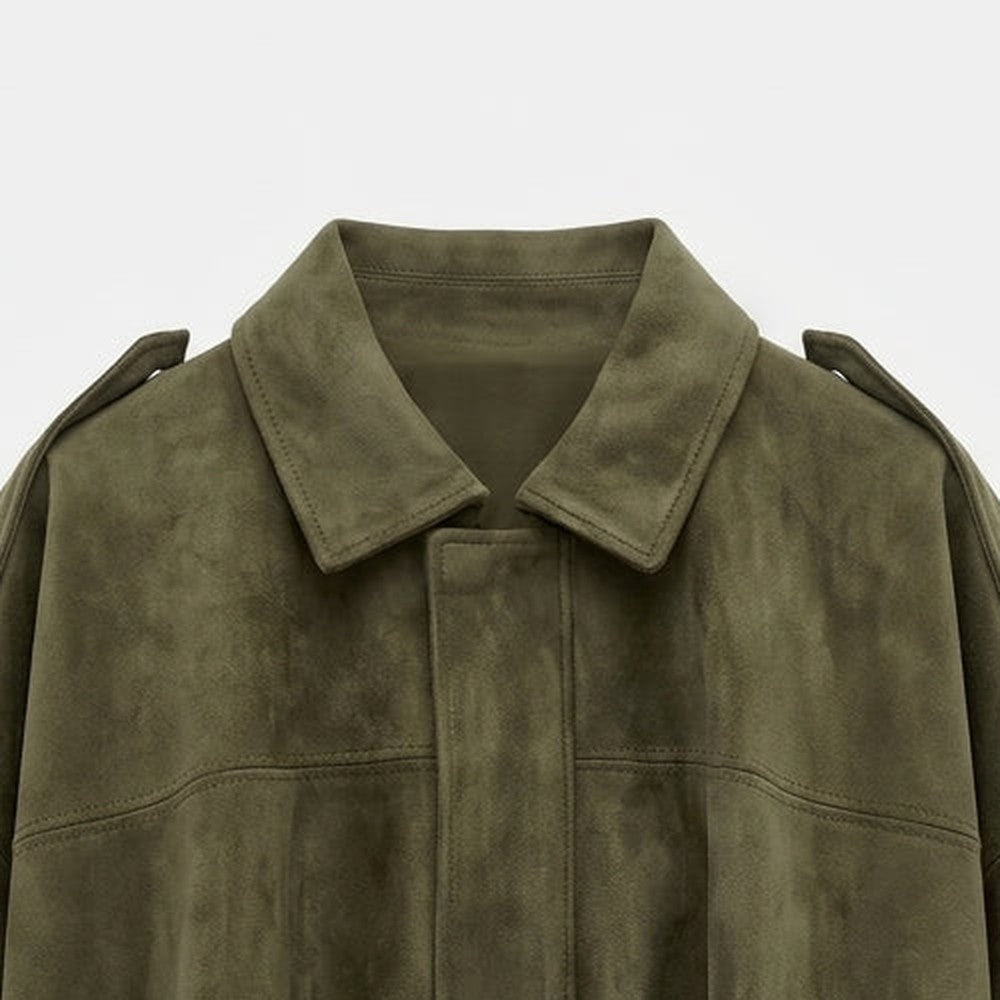 Chaqueta Efecto Ante