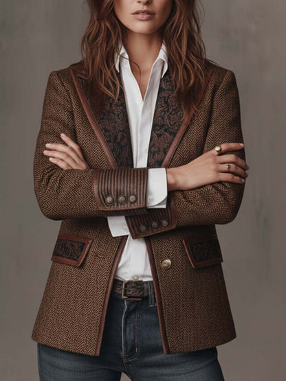 Consuelo | Blazer con Paneles en Espiga