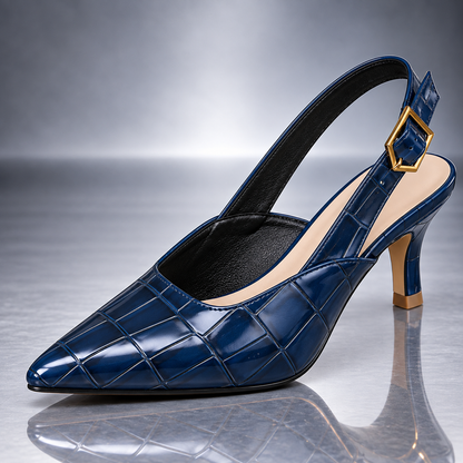 Liliane | Tacones destalonados efecto croco