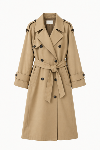 Adriana gabardina trench beige