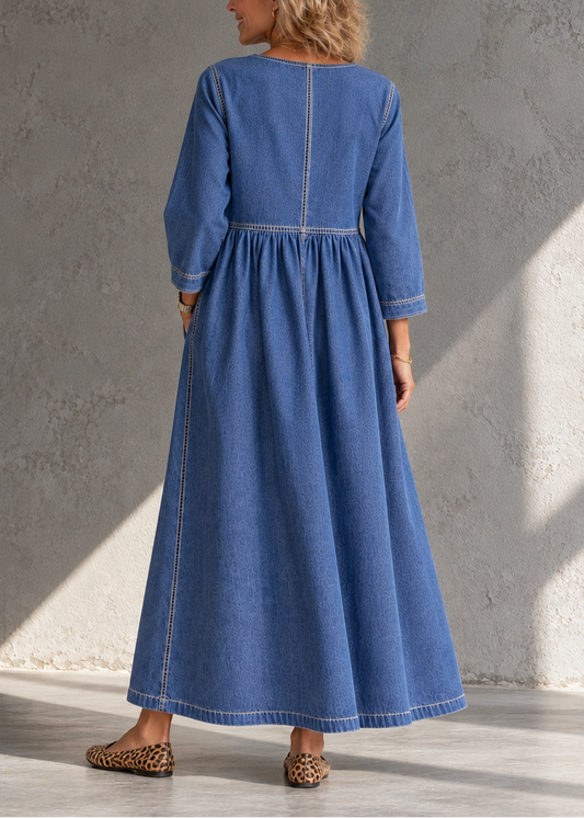 Fina | Vestido midi denim vintage