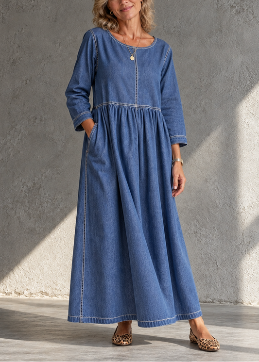 Fina | Vestido midi denim vintage
