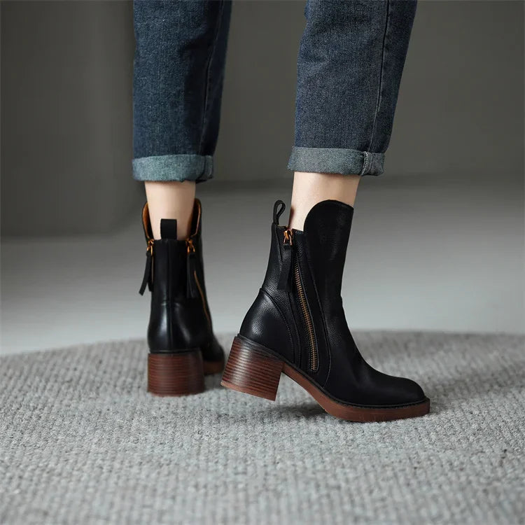 Botines Elegantes con Tacón