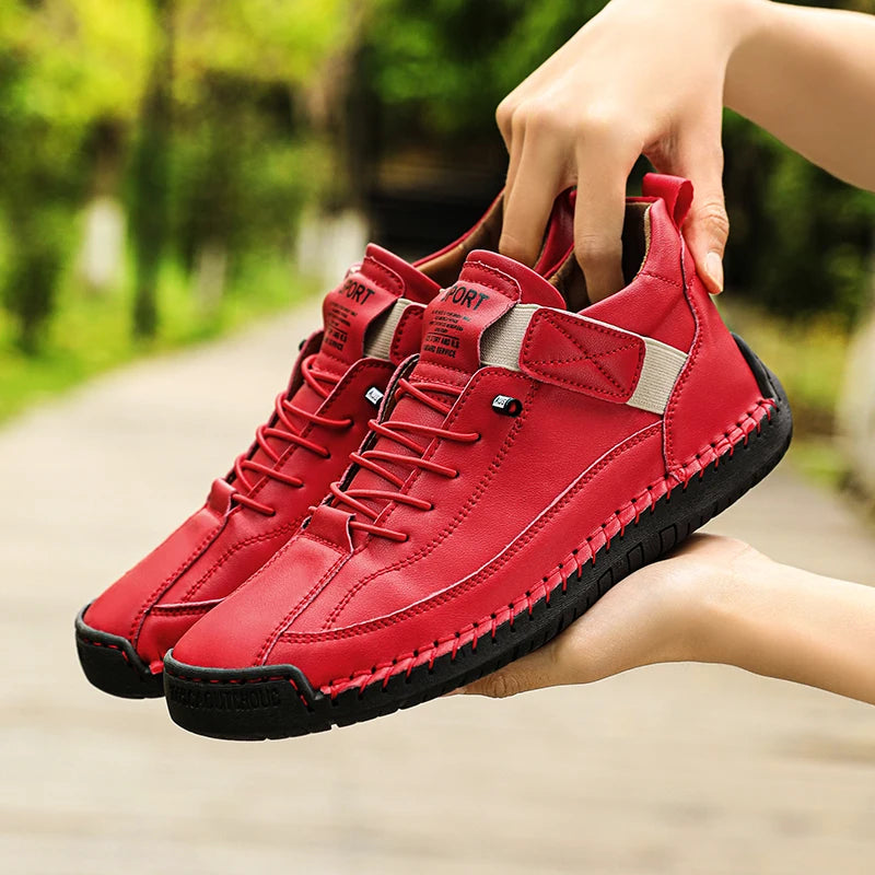 Irene zapatillas cómodas rojo