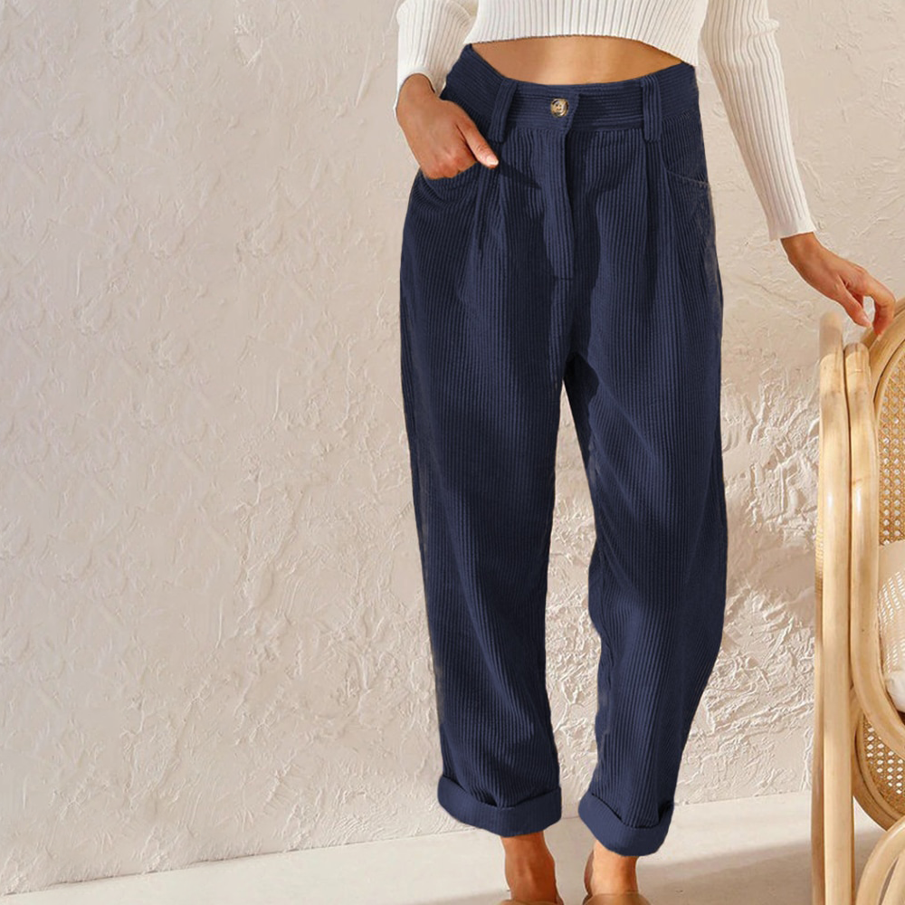 Jacinta | Pantalón de pana para mujer cintura alta