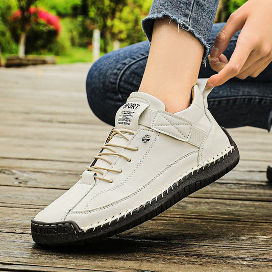 Irene zapatillas cómodas blancas