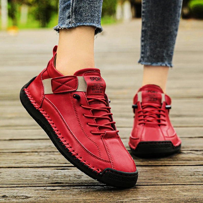 Irene zapatillas cómodas puestas