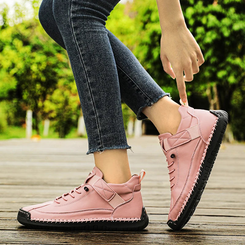Irene zapatillas cómodas puestas