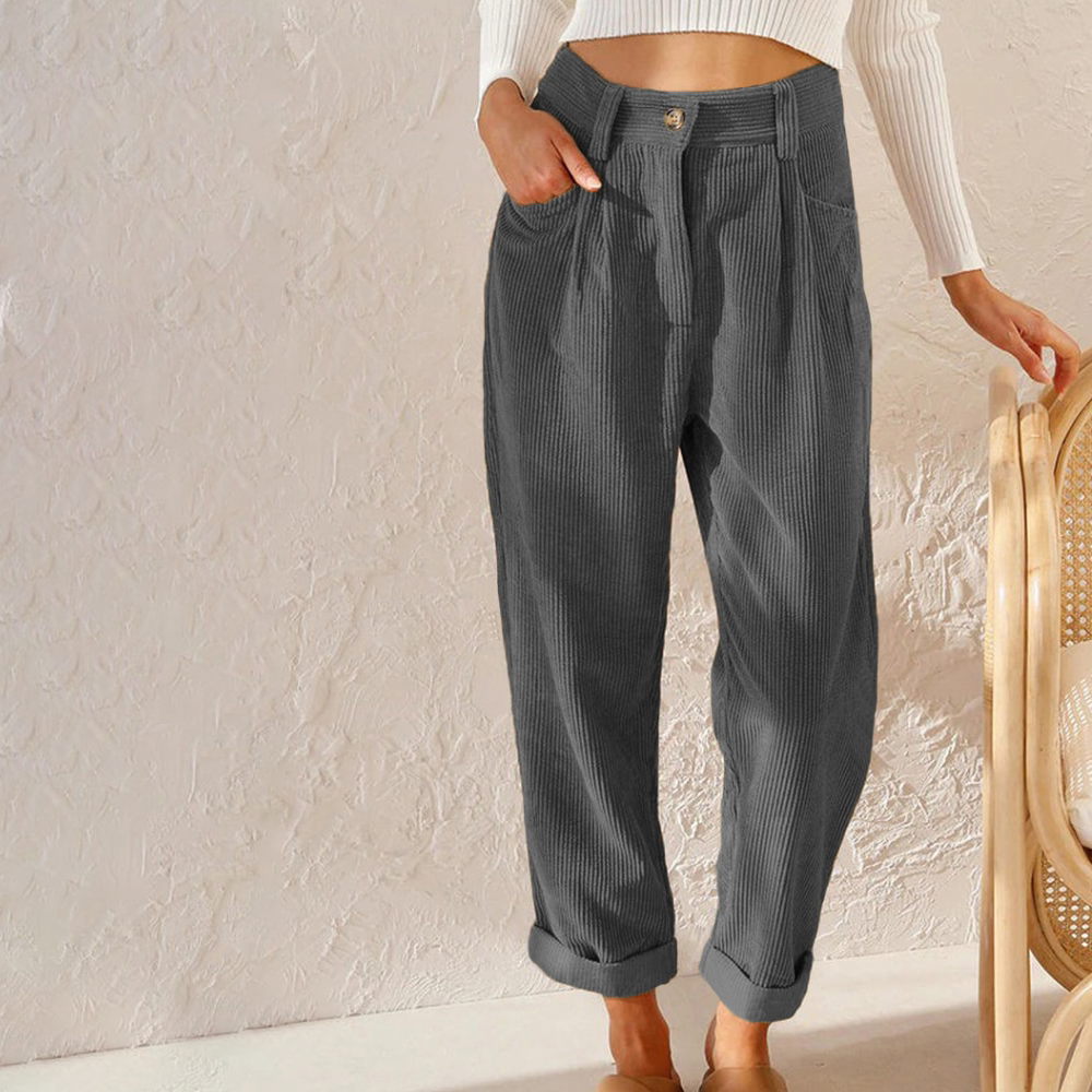 Jacinta | Pantalón de pana para mujer cintura alta