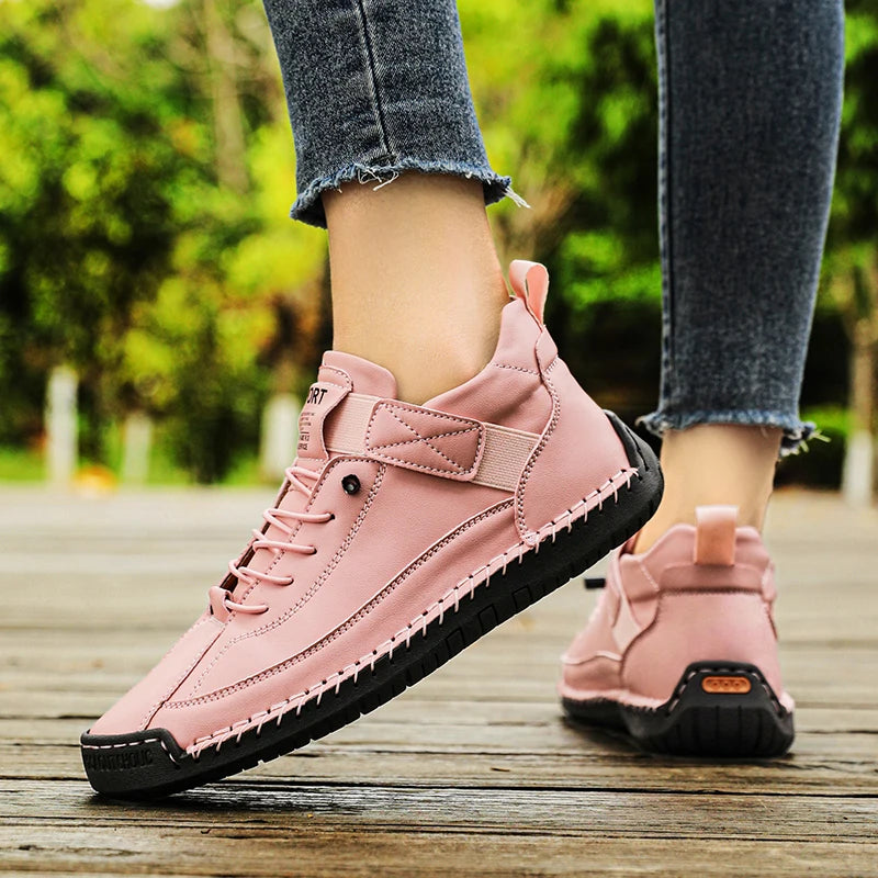 Irene zapatillas cómodas puestas
