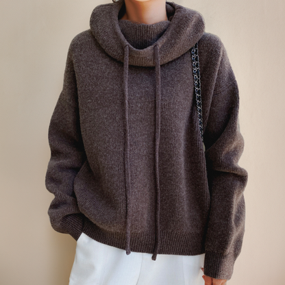 Jersey de Punto con Capucha