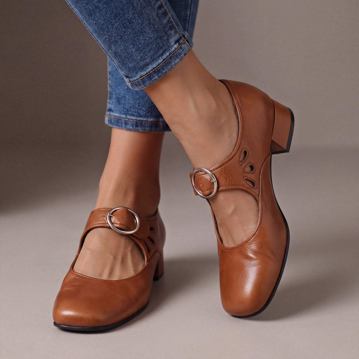 Nerea | Zapatos destalonados con tacón