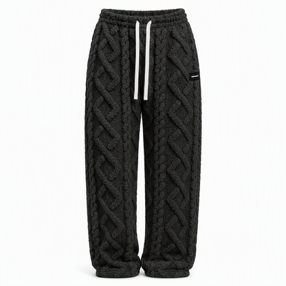 Sagrario | Pantalón Cálido Forrado de Franela con Textura en Relieve
