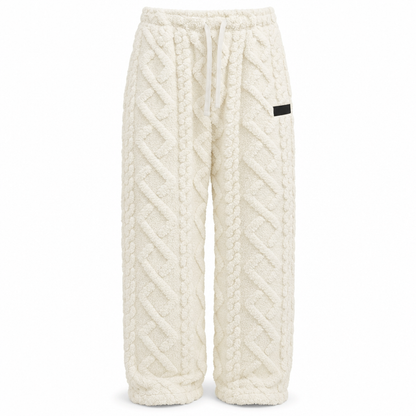 Sagrario | Pantalón Cálido Forrado de Franela con Textura en Relieve