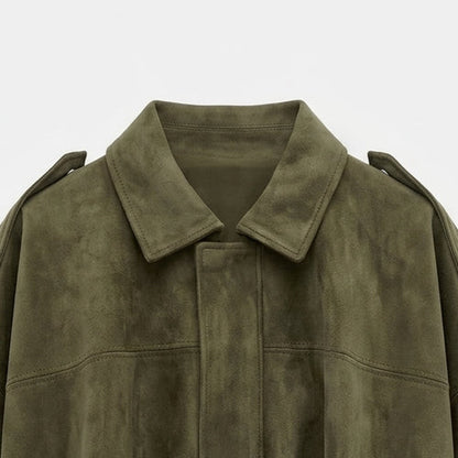 Chaqueta Efecto Ante