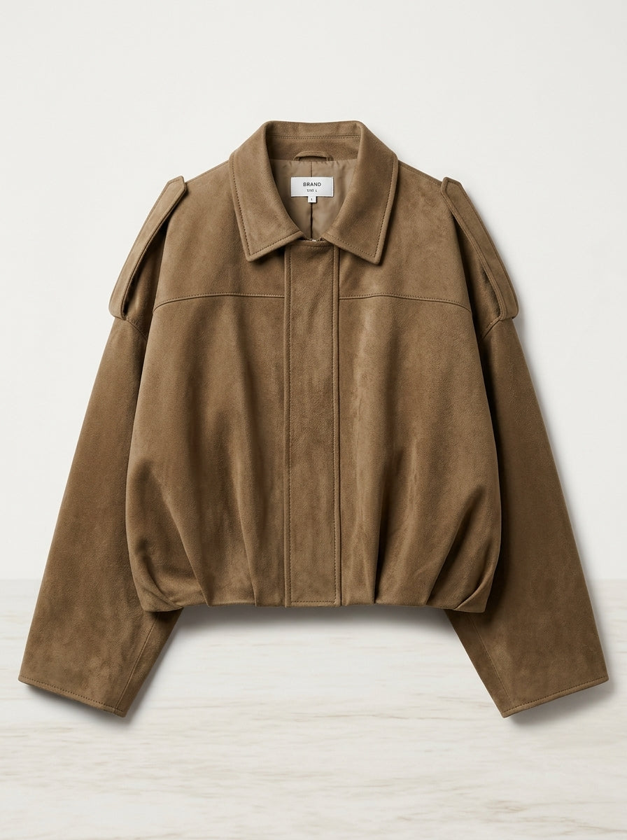 Chaqueta Efecto Ante