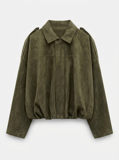 Chaqueta Efecto Ante